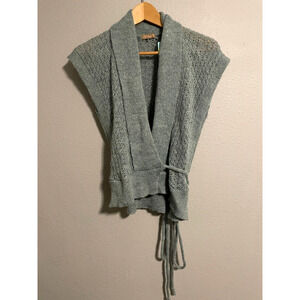 Vintage Forever 21 Womens Wrap Cardigan Medium Teal Mohair Blend Fairy Y2K NWT